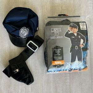 Toddler Muscle Cop Costume 3-4years